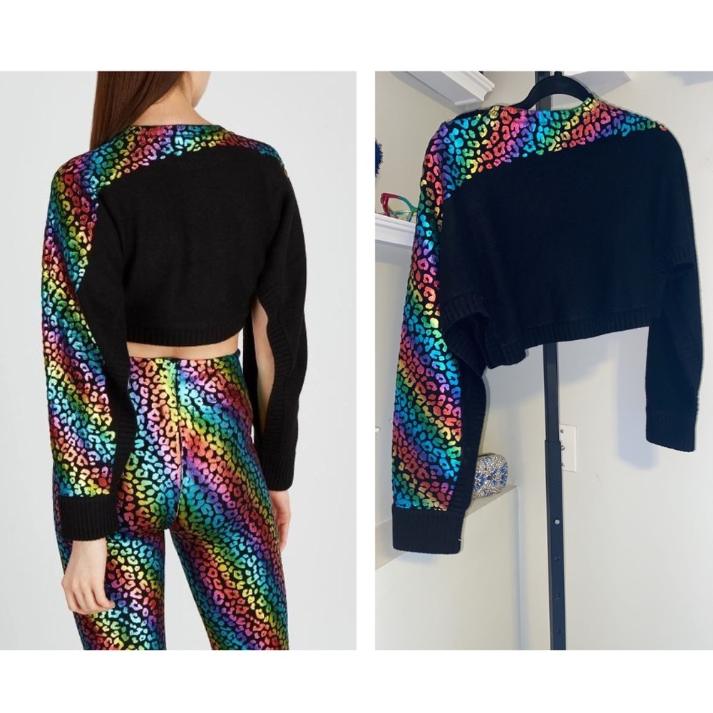 THREADS OF PRVLG
Black Leopard-print Cashmere Jumper - Picture 2 of 13
